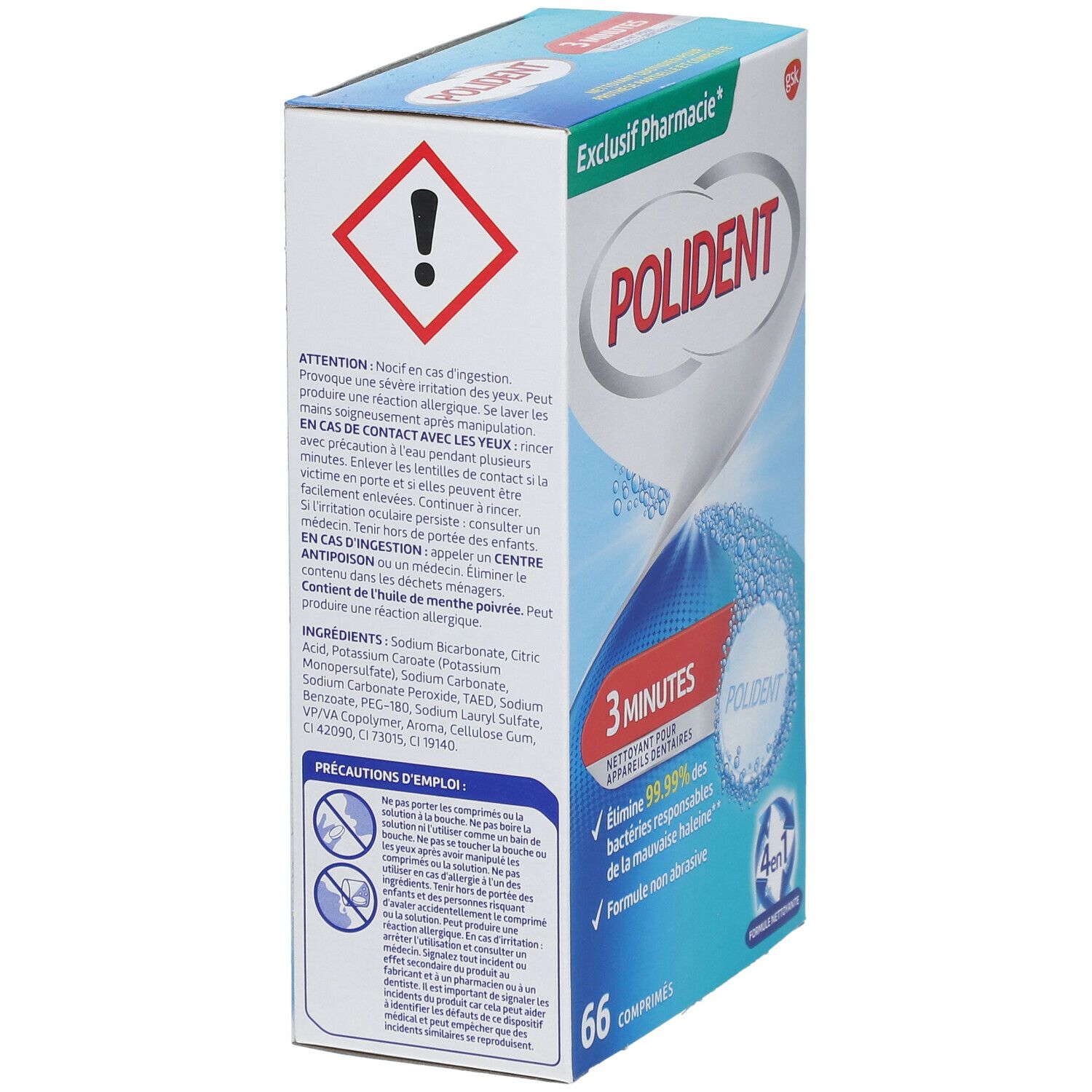 Polident® 3 Minutes nettoyant