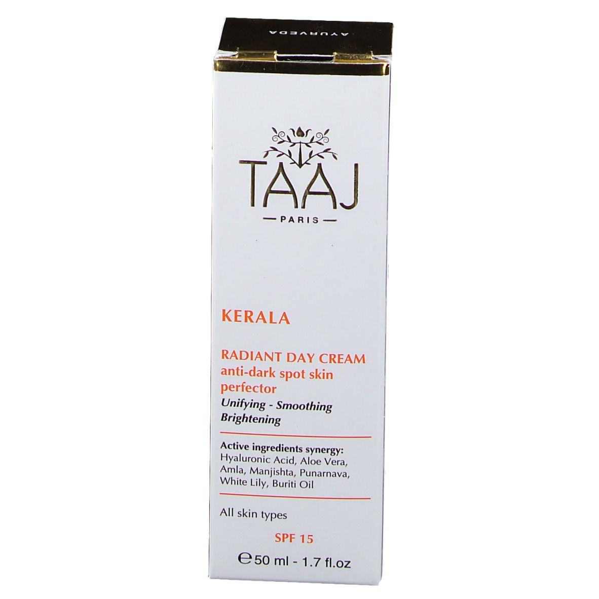 TAAJ Kerala Crème Éclat jour - SPF15