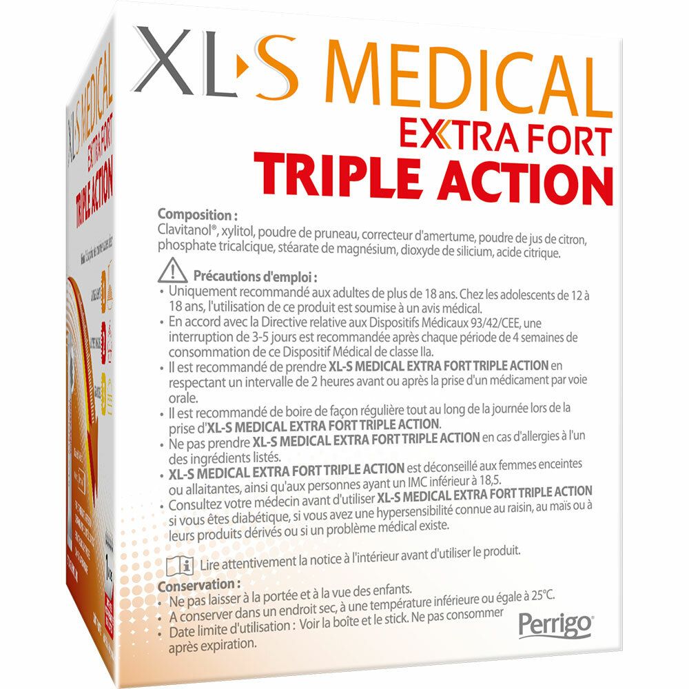 XLS Medical Extra-Fort Aide à la Perte de Poids 60 Sticks