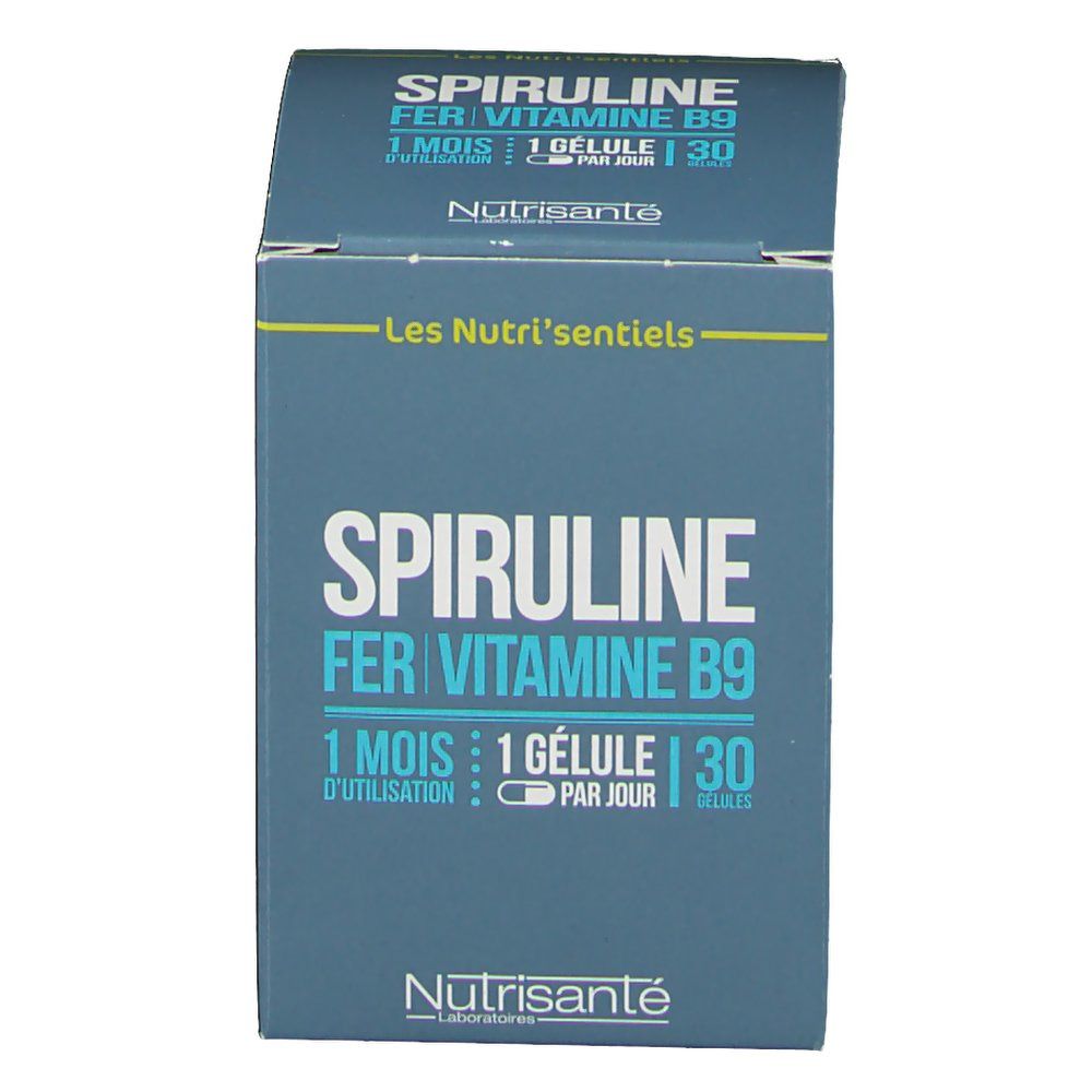 Les Nutri'sentiels SPIRULINE BIO fer et vitamine B9