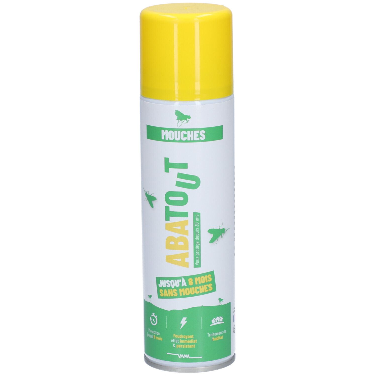 ABATOUT MOUCHES - Laque insecticide haute rémanence, spray.  - spray 335 ml