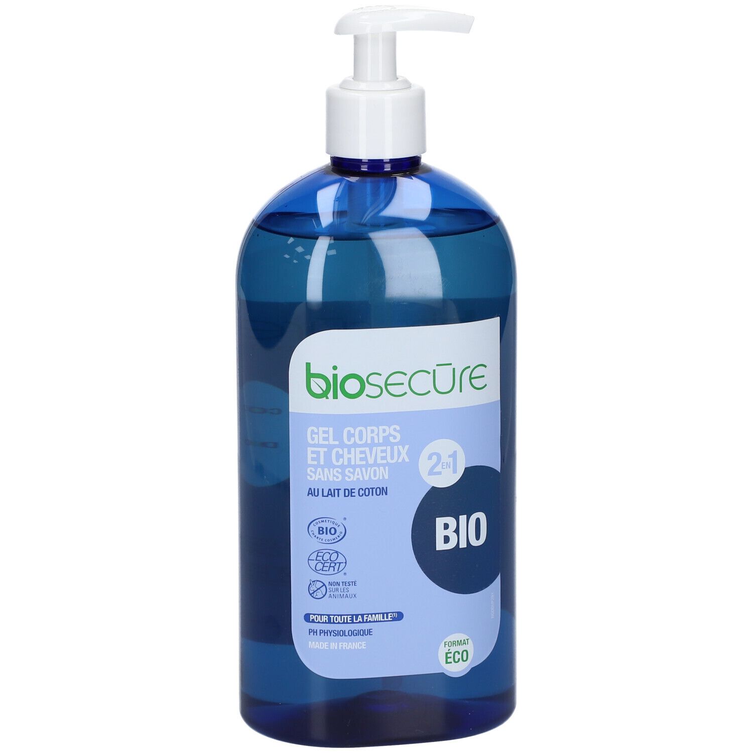 biosecure GEL CORPS ET CHEVEUX Au lait de coton
