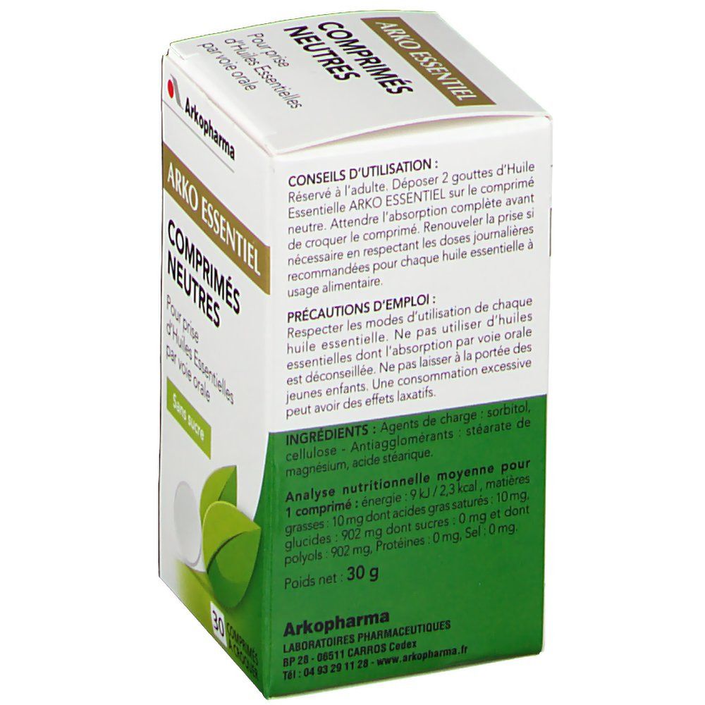 Arkopharma Arko Essentiel comprimés neutres 30 pc(s) - Redcare Pharmacie