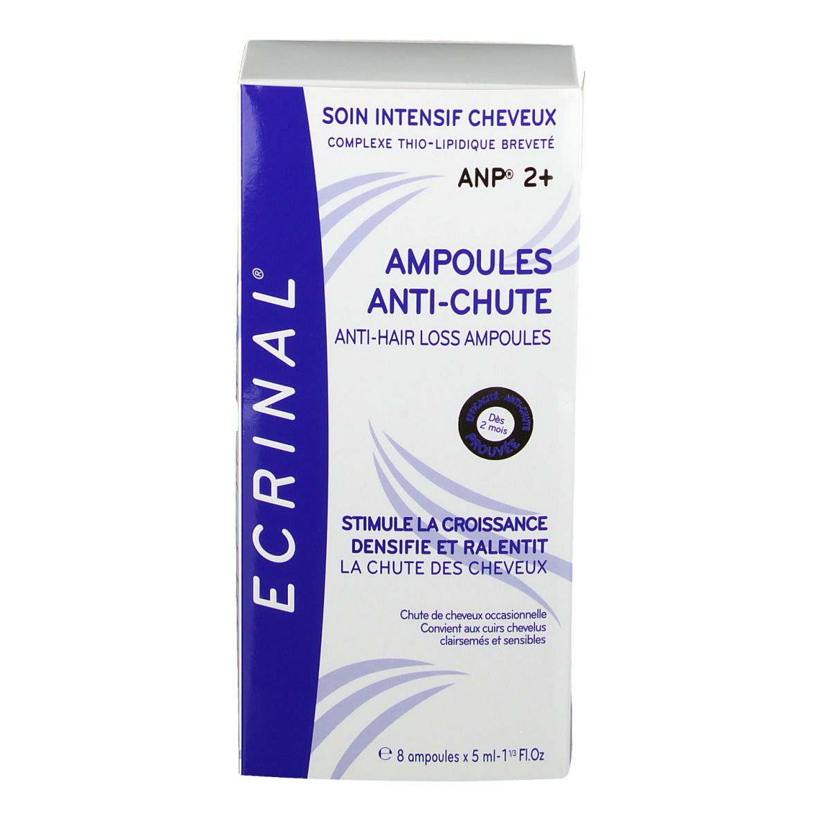 Ecrinal® Ampoules anti-chute cheveux à L'A.N.P® 2+