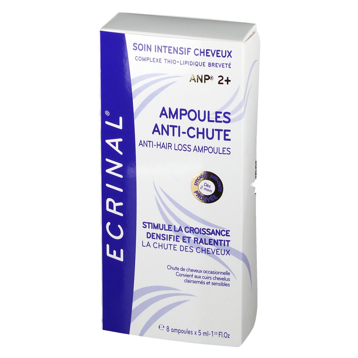 Ecrinal® Ampoules anti-chute cheveux à L'A.N.P® 2+