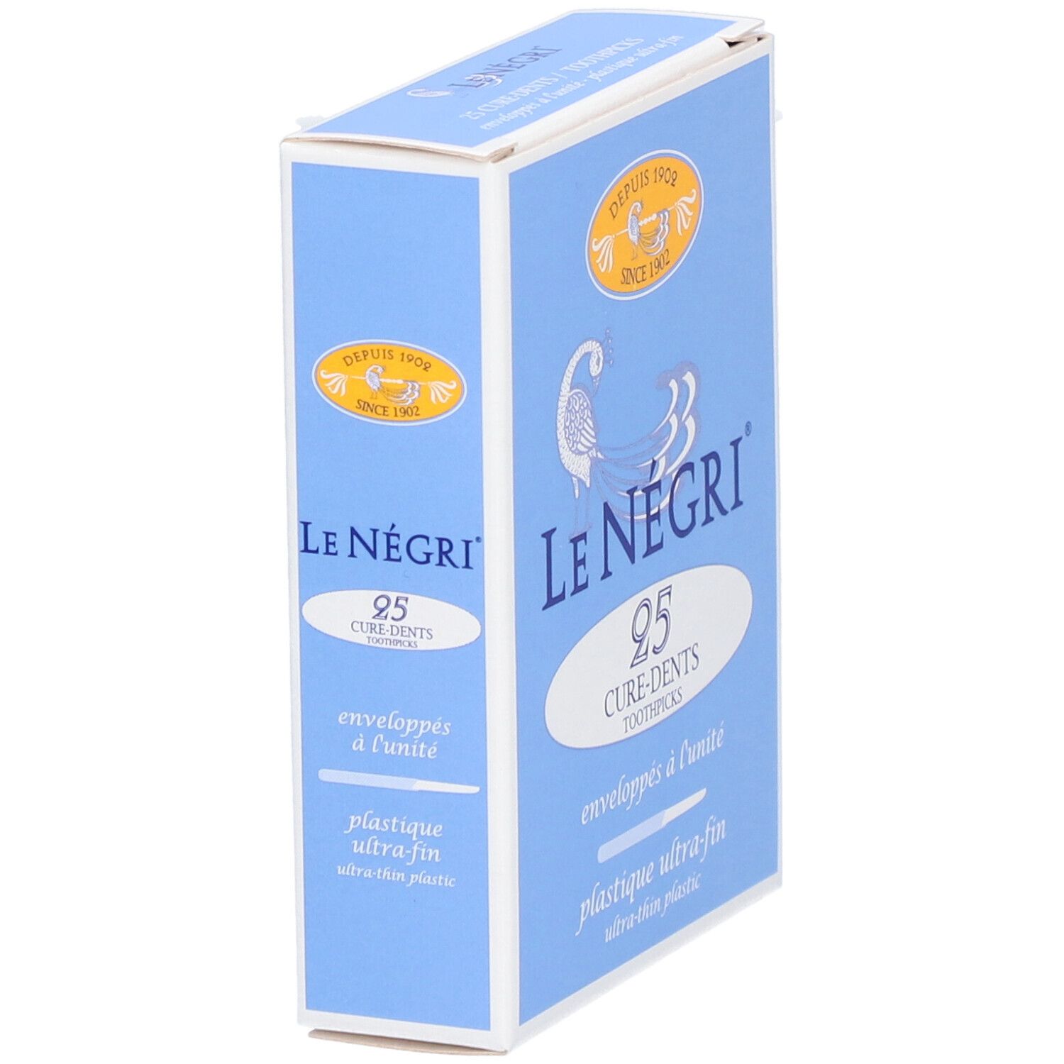 NÉGRI - Cure-dents en plastique, modèle fin.  - bt 25
