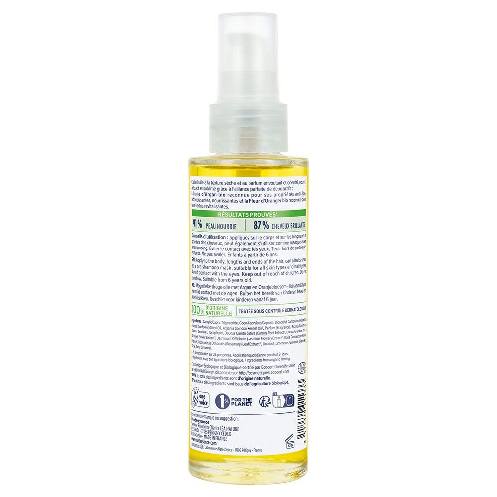 Natessance Lift'Argan Huile Magnifique Bio Corps et Cheveux