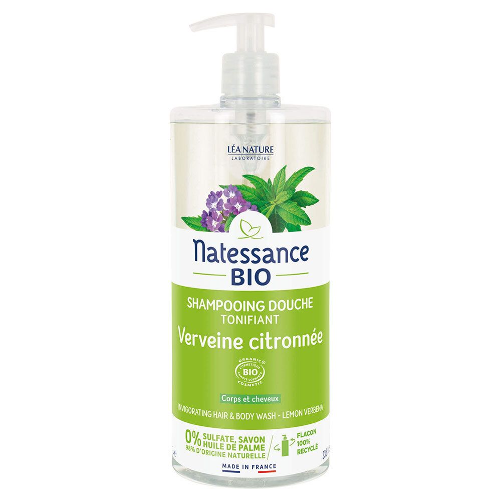 Natessance Shampooing Douche Verveine Citron Bio