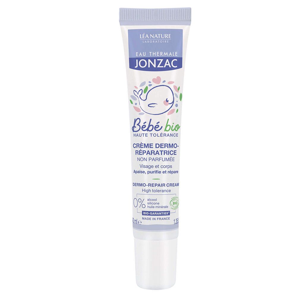 Jonzac Bébé Eau Thermale Bio Crème Réparatrice Sans Parfum