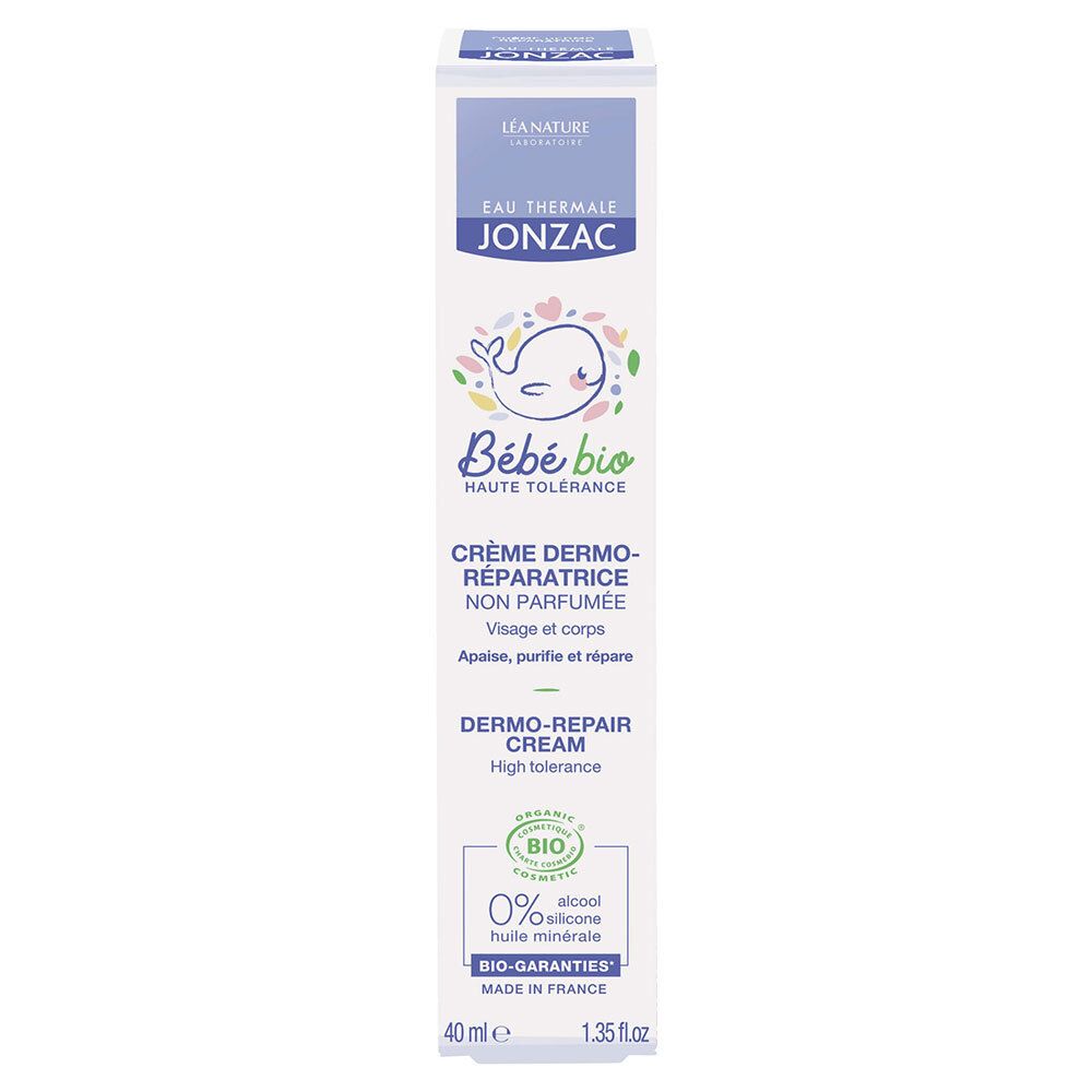Jonzac Bébé Eau Thermale Bio Crème Réparatrice Sans Parfum