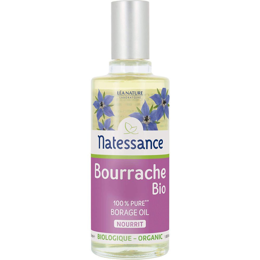 Natessance Huile de Bourrache Bio 100 % Pure Nourrissante