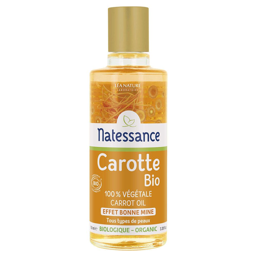 Natessance Macérât Huileux de Carotte Bio Éclat du Teint Visage et Corps