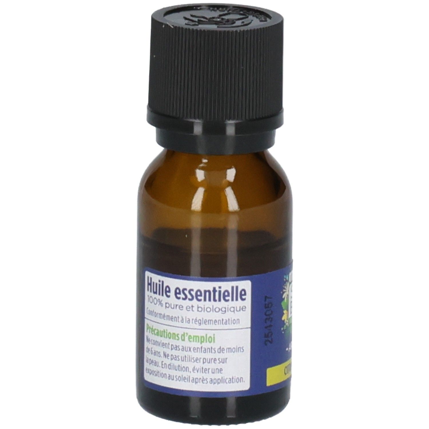 Arrière du flacon So' Bio Etic Aroma Citronnelle avec instructions d'utilisation.