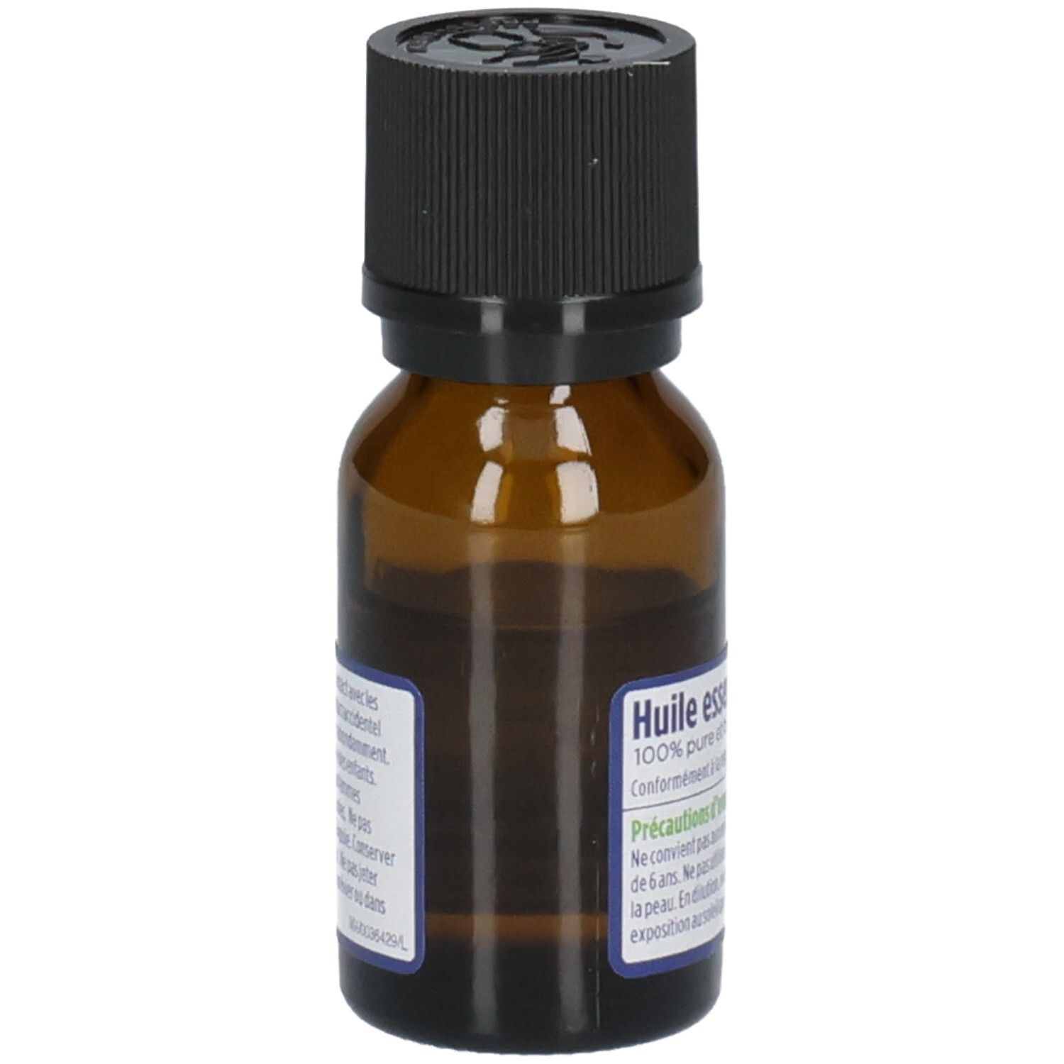 Vue latérale du flacon So' Bio Etic Aroma Citronnelle avec étiquette.