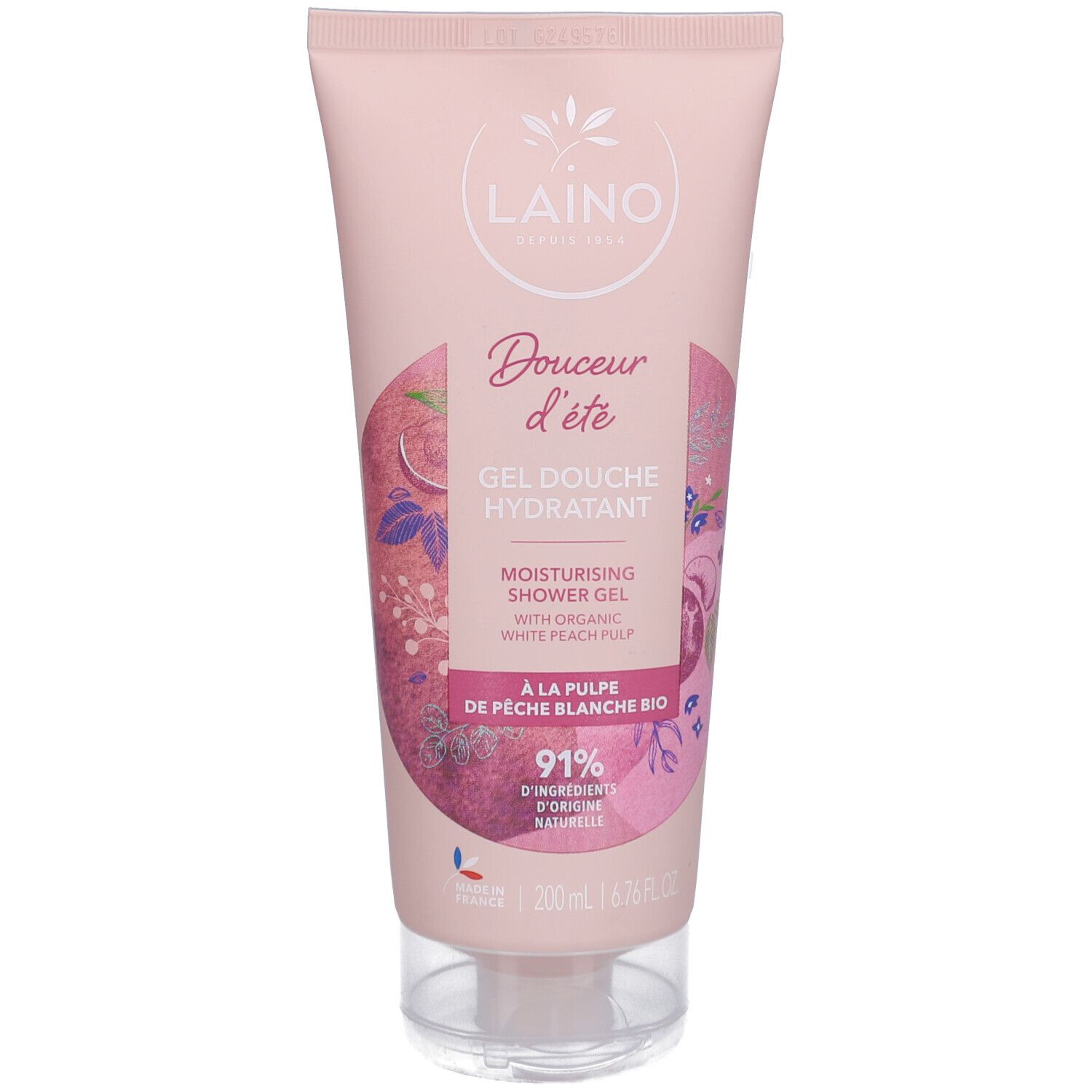 LAINO Gel Douche Hydratant Pulpe de Pêche Blanche BIO 200 ml Redcare — free download
