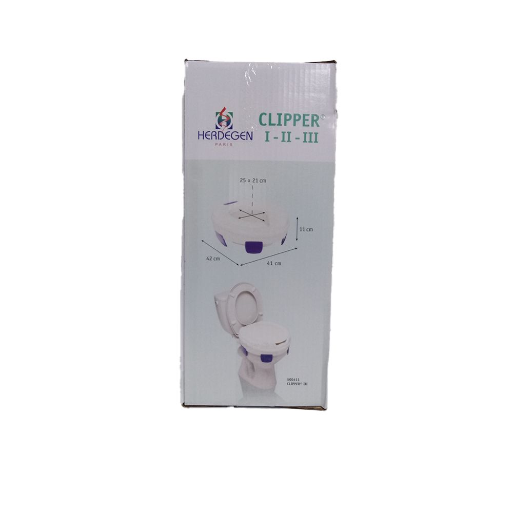 Clipper II, Siège réhausseur de WC ajustable, unité