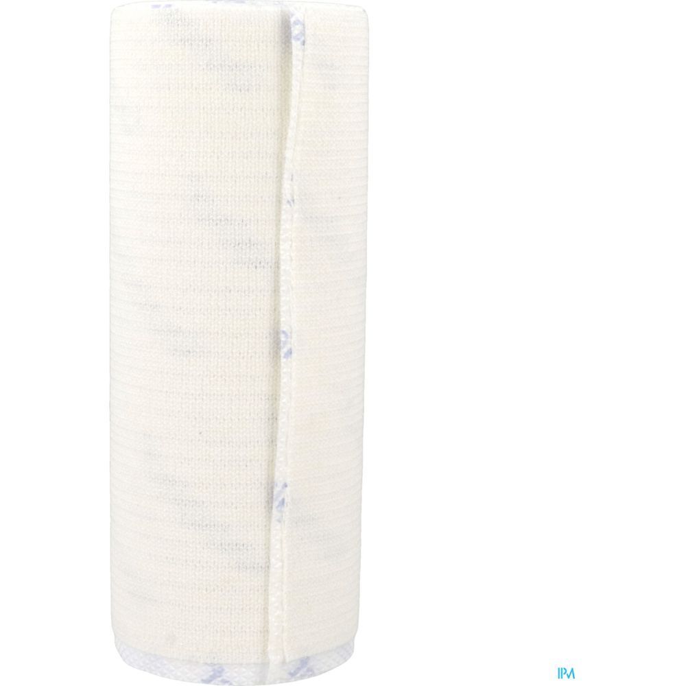 Bande élastique blanche roulée. Couture visible. Sans emballage.
