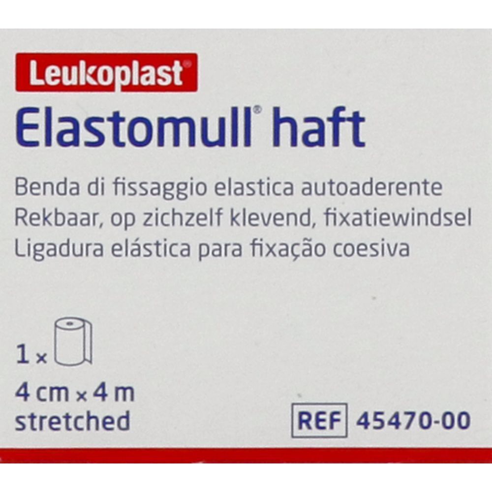 Emballage avec Elastomull® haft. 4 cm x 4 m.