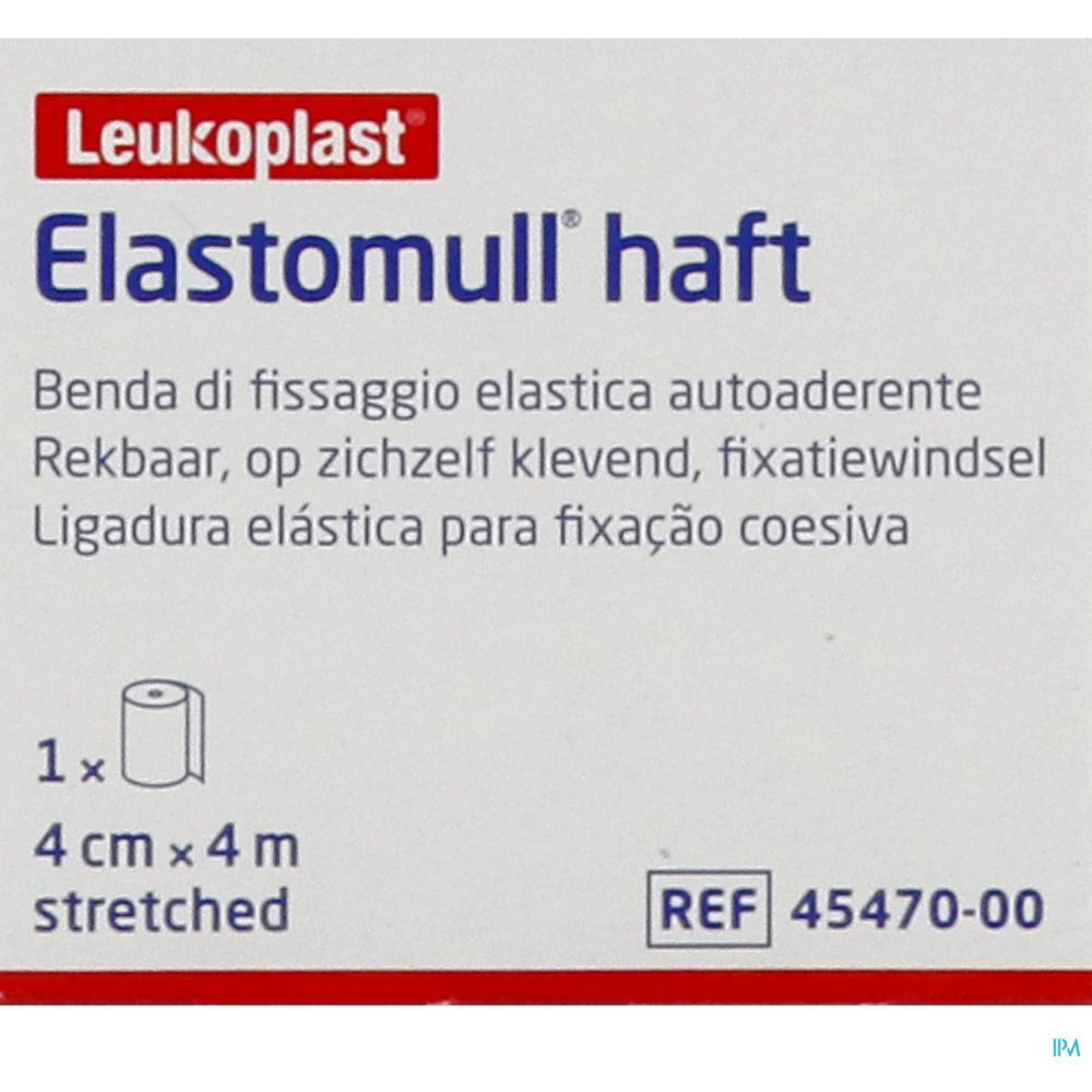Emballage avec Elastomull® haft. 4 cm x 4 m.