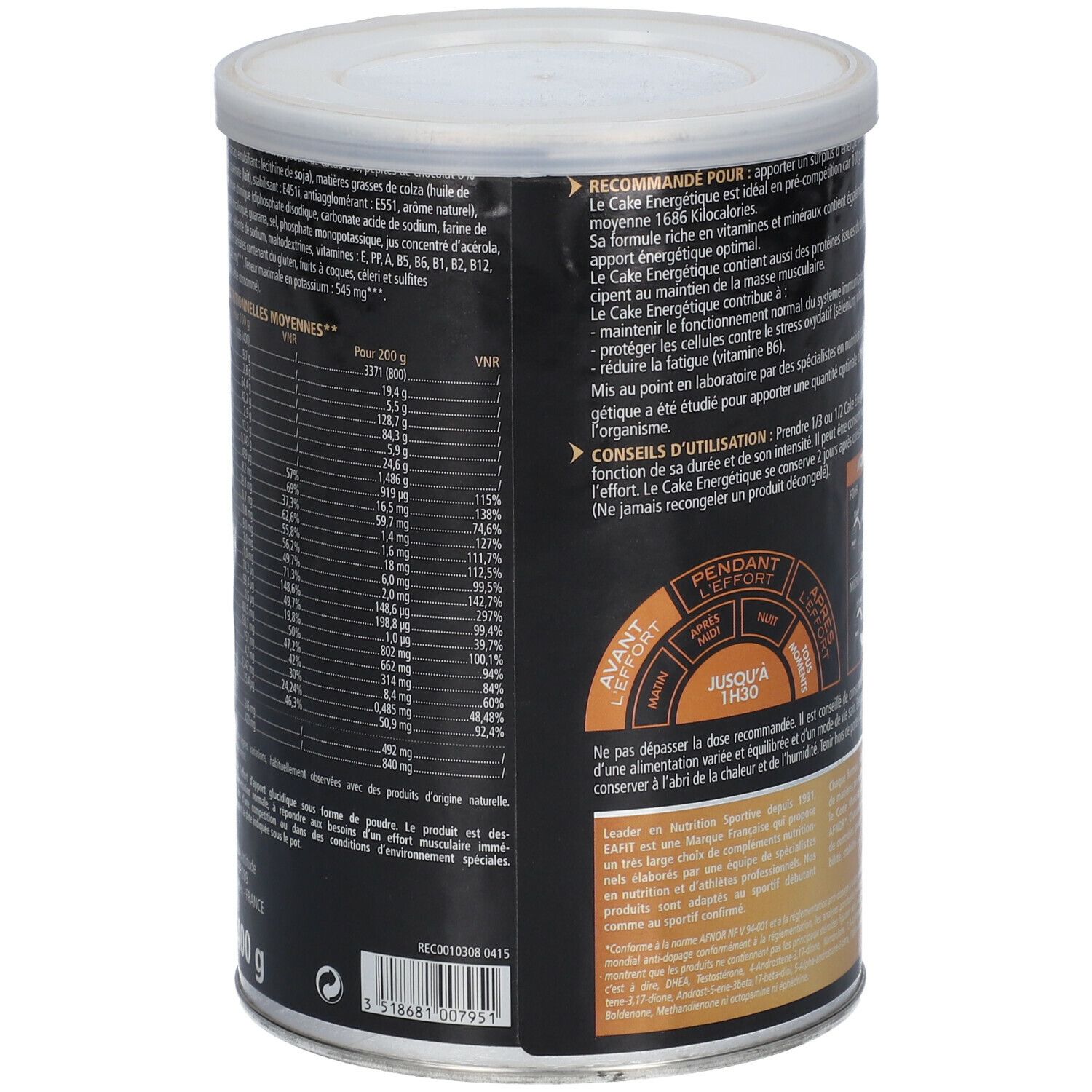 EA Fit Cake Énergetique Chocolat