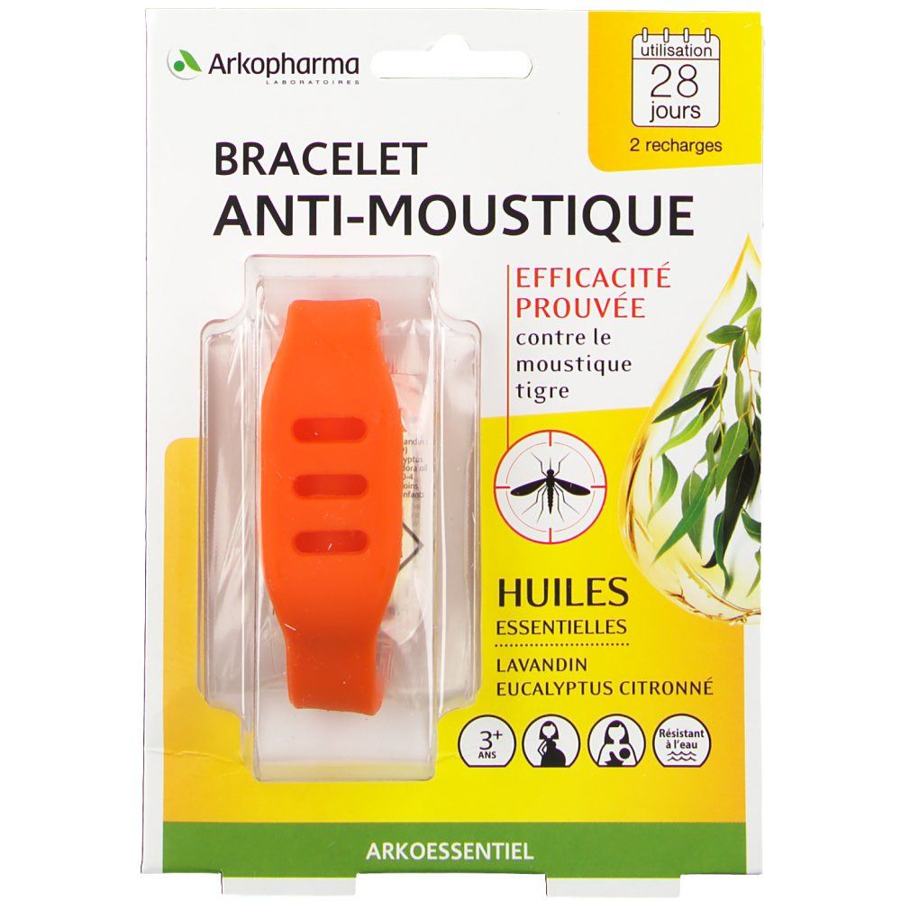 Arkopharma BRACELET ANTI-MOUSTIQUE Orange 1 pc(s) - Redcare Pharmacie