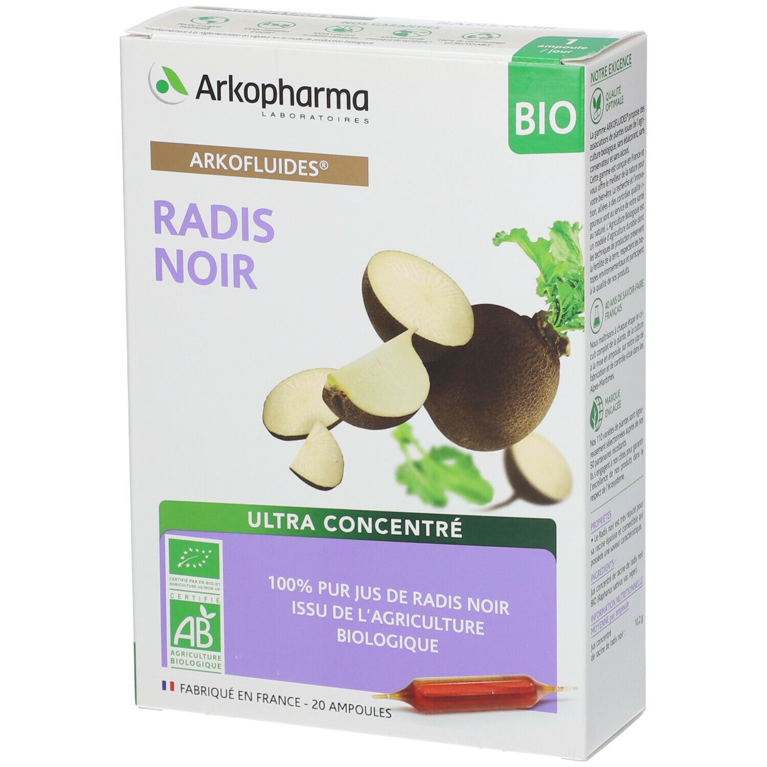 Arkopharma ARKOFLUIDES® Radis Noir Bio