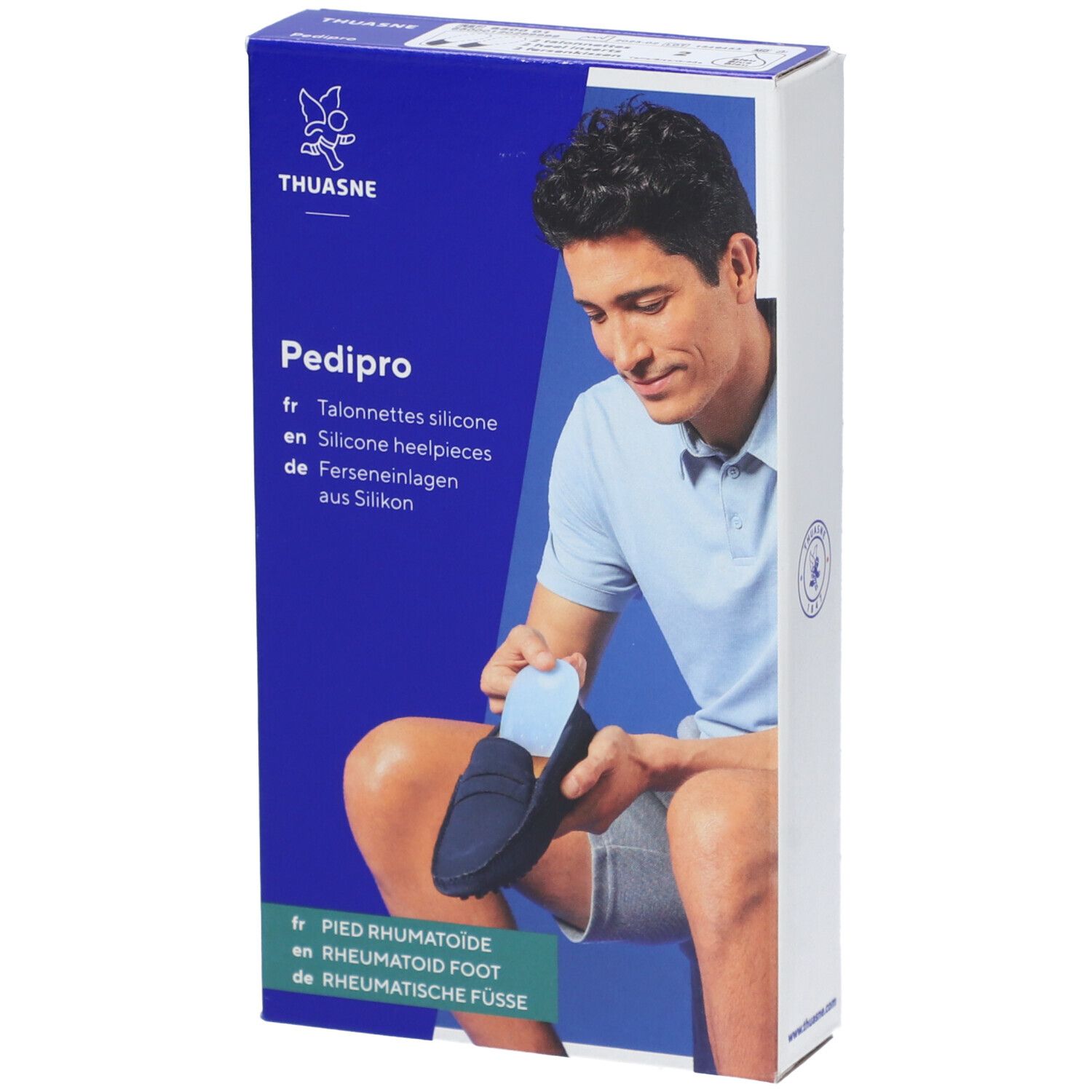 PEDI PRO - Talonnette viscoélastique antichoc taille 2, pointure 40 - 46 (paire)
