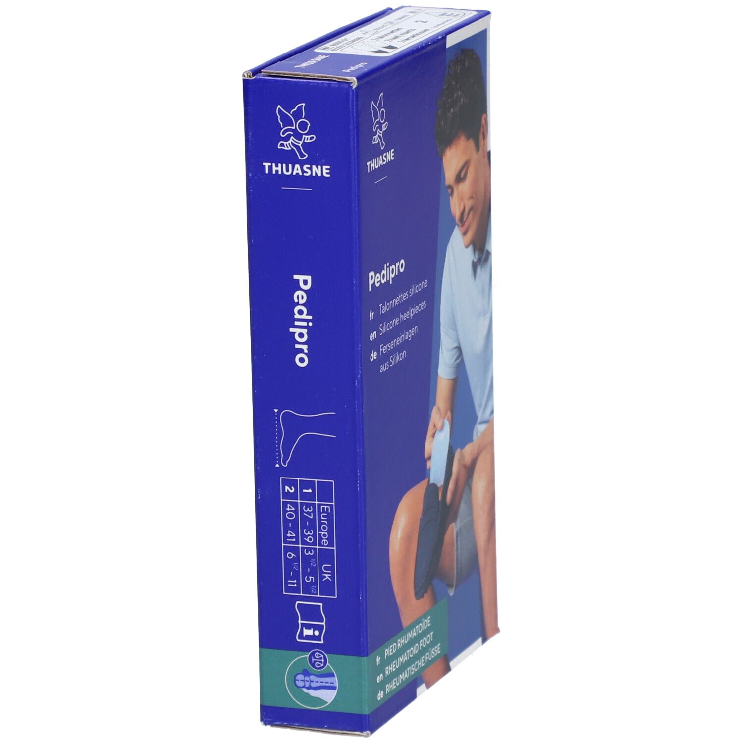PEDI PRO - Talonnette viscoélastique antichoc taille 2, pointure 40 - 46 (paire)