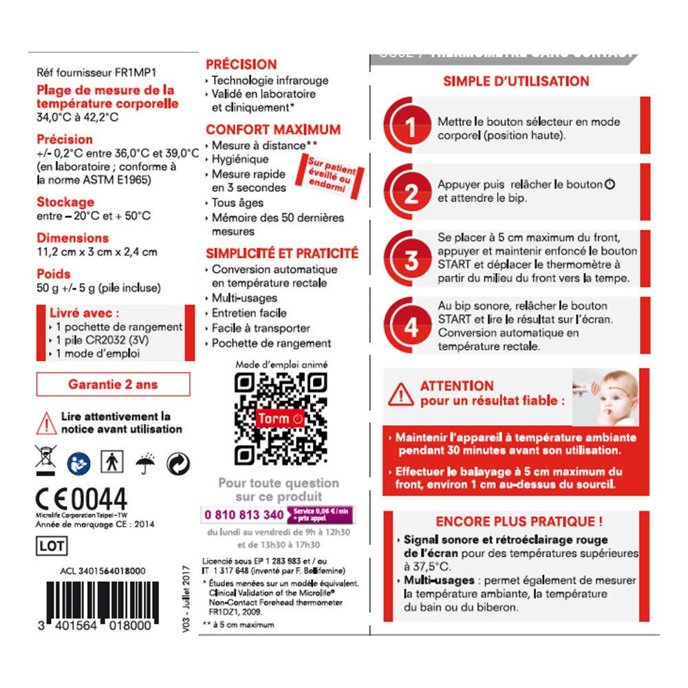 TORM Thermomètre Multifonction SC02
