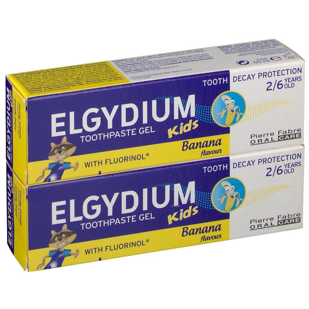 Elgydium Kids Dentifrice Banane 2 - 6 ans