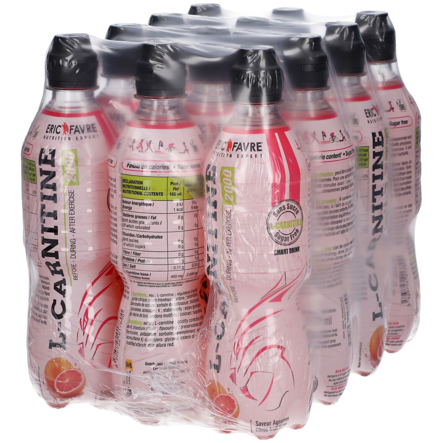 ERIC FAVRE Boisson L-Carnitine Saveur pamplemousse