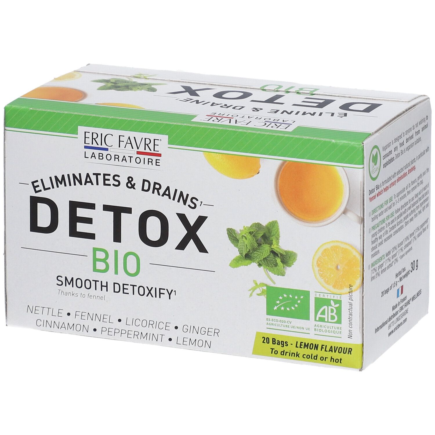 Tisane drainante Detox Vegan  Diurétique naturel Puissant Eric Favre