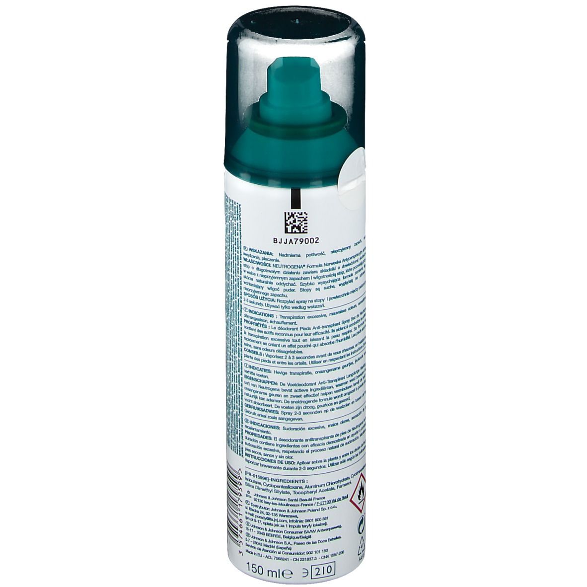 Neutrogena® Spray Déodorant Pieds Anti-transpirant