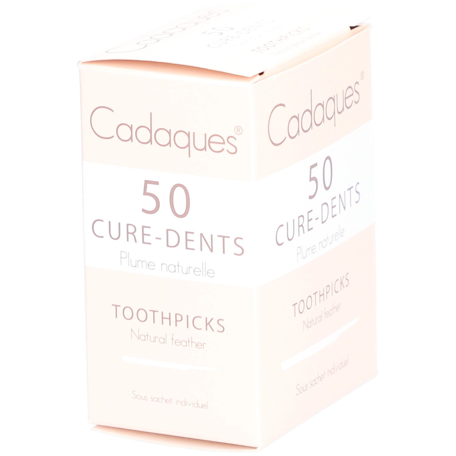 CADAQUES - Cure-dents en plume d'oie véritable, stérile.  - bt 50