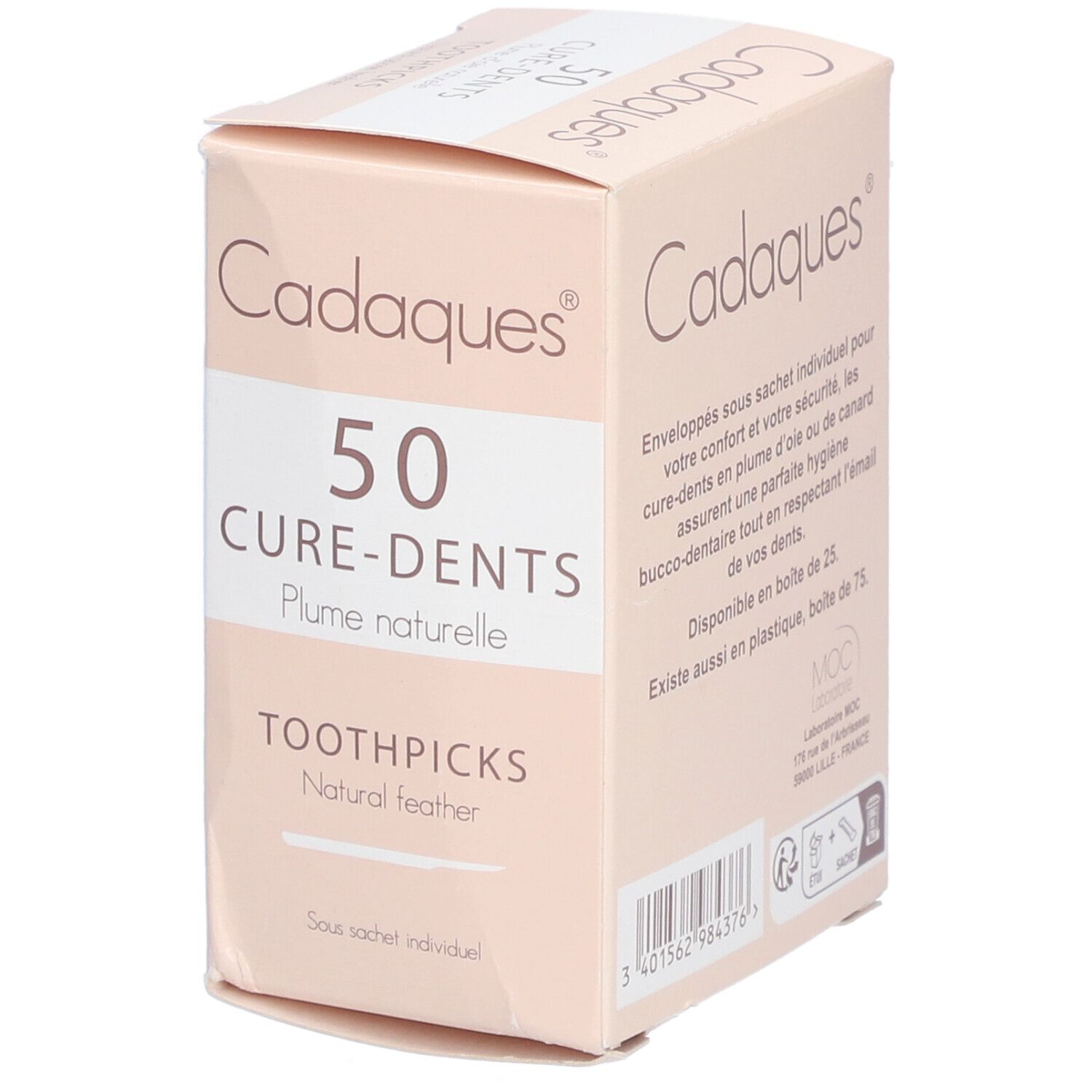 CADAQUES - Cure-dents en plume d'oie véritable, stérile.  - bt 50