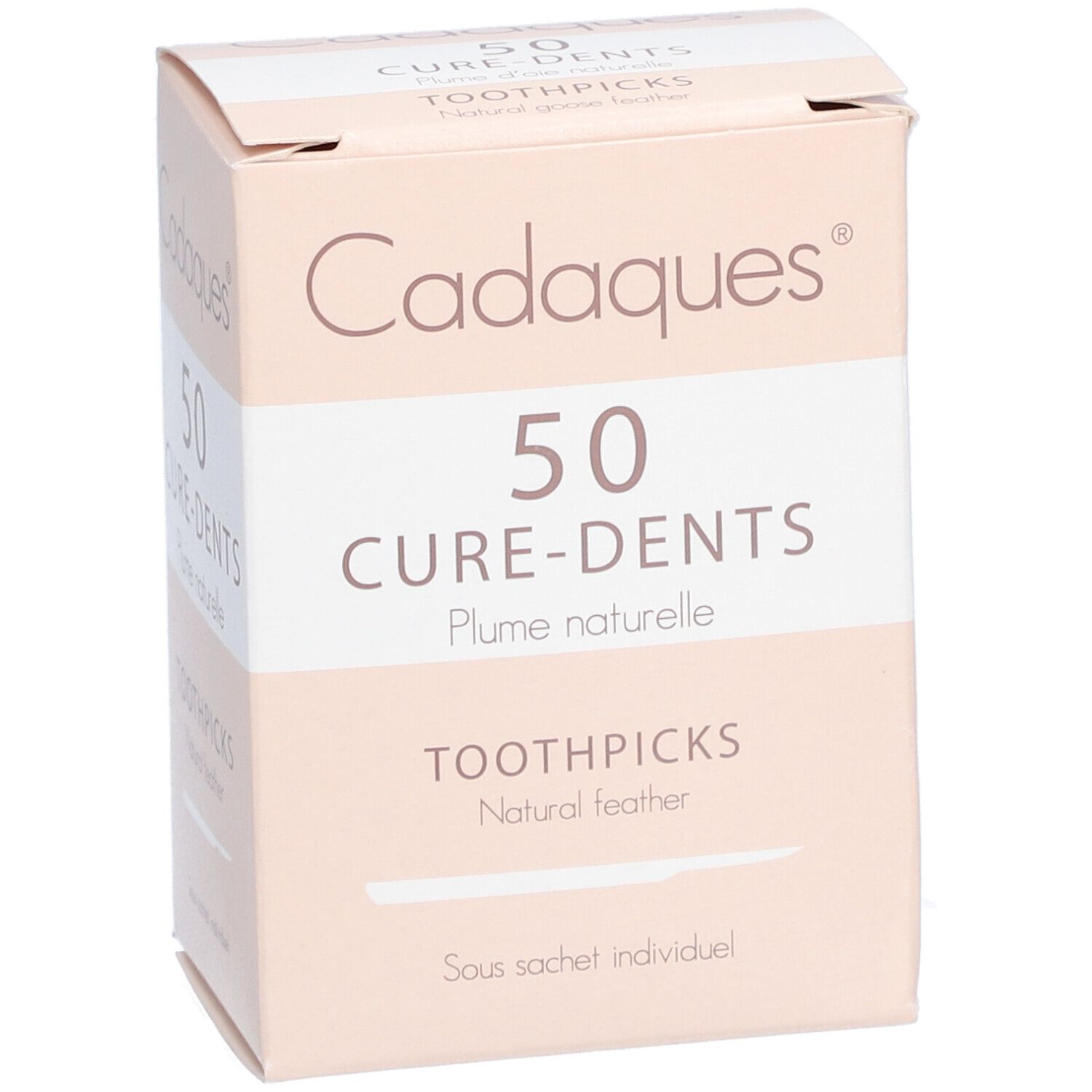 CADAQUES - Cure-dents en plume d'oie véritable, stérile.  - bt 50