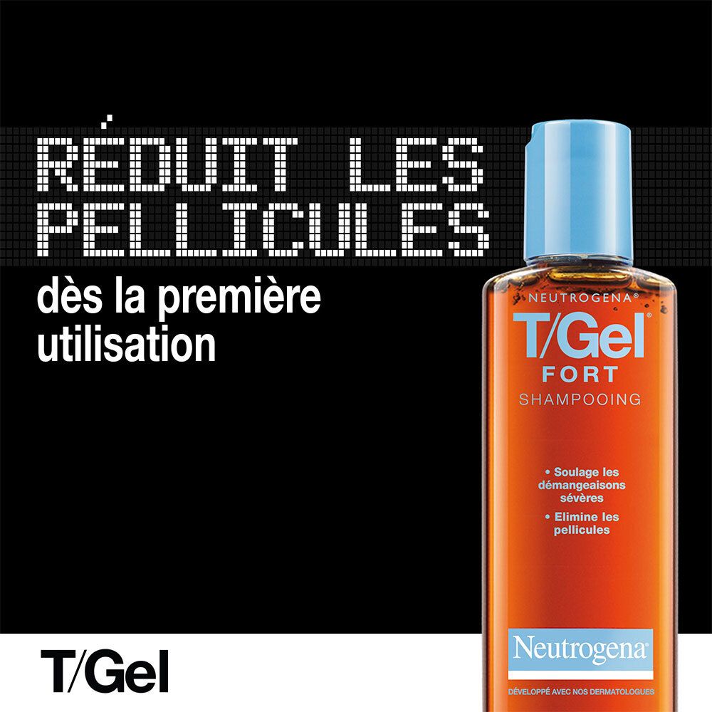 Neutrogena T/Gel Fort Shampoing Démangeaisons Sévères, 125 ml