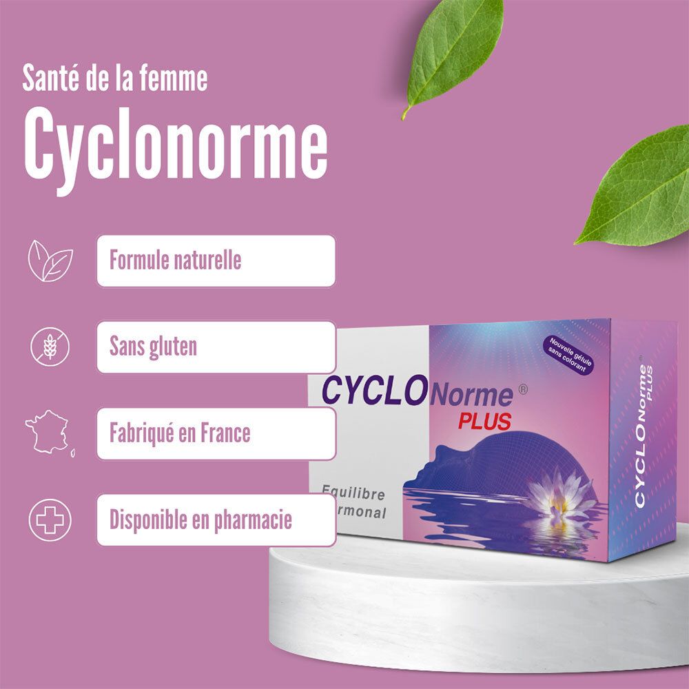 CYCLONORME Plus - Gélule, complément alimentaire à base de plantes, vitamines et minéraux