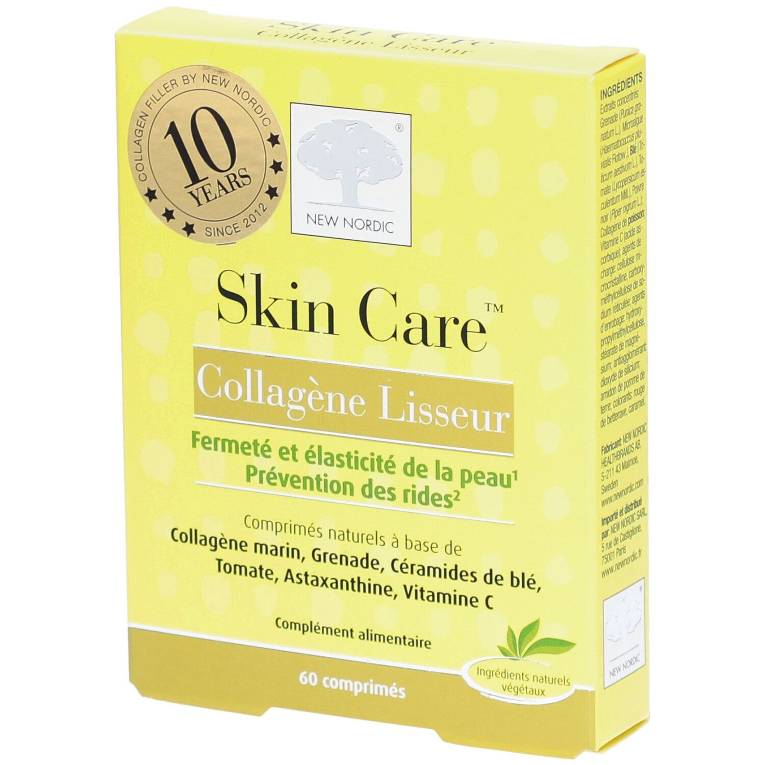 SKIN CARE COLLAGÈNE LISSEUR - Comprimé, complément alimentaire à base de plantes, collagèn