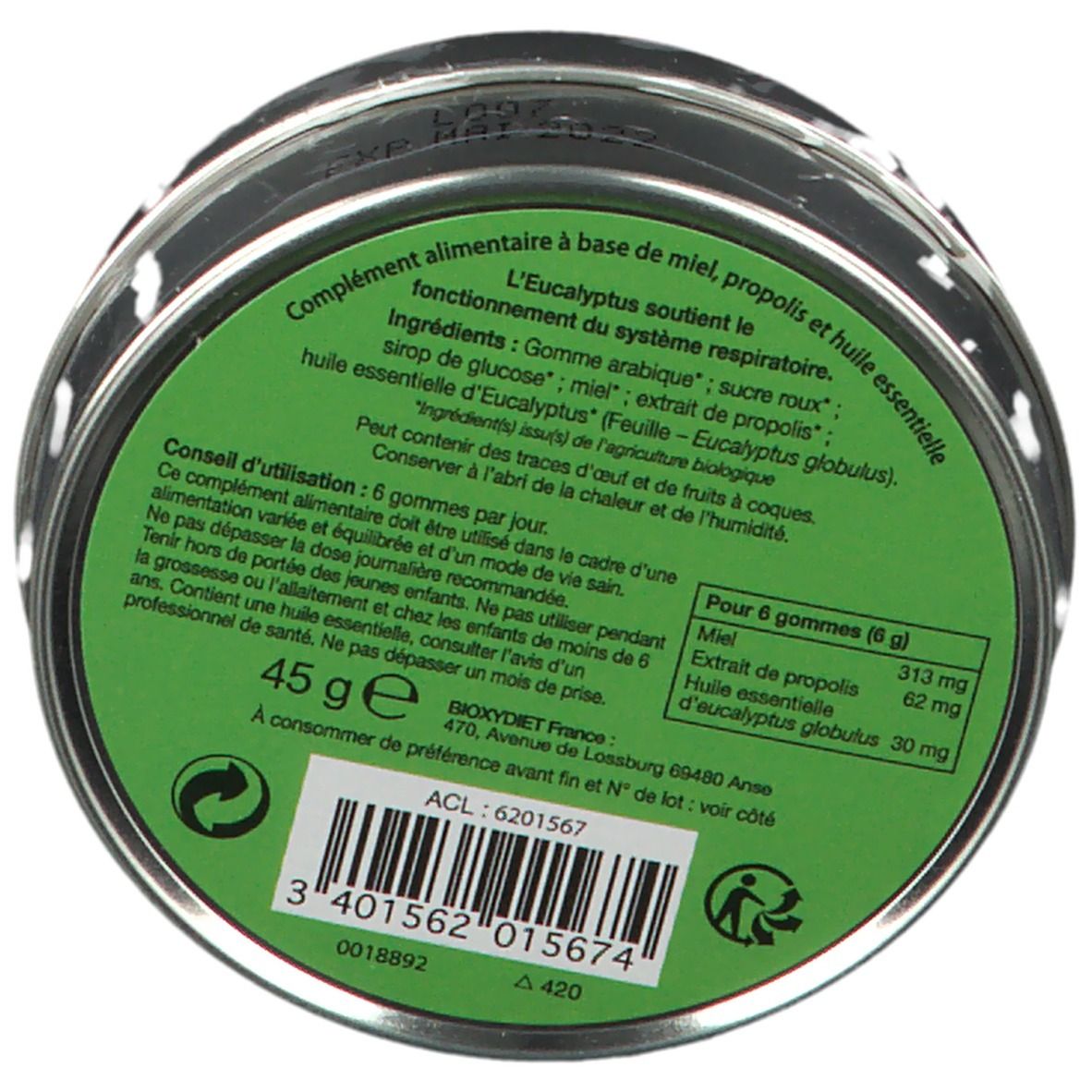 PROPOLIS REDON® Gommes Miel - Propolis - Eucalyptus