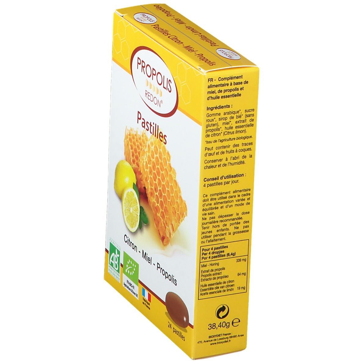 Propolis Redon® Pastilles Citron, Miel et Propolis