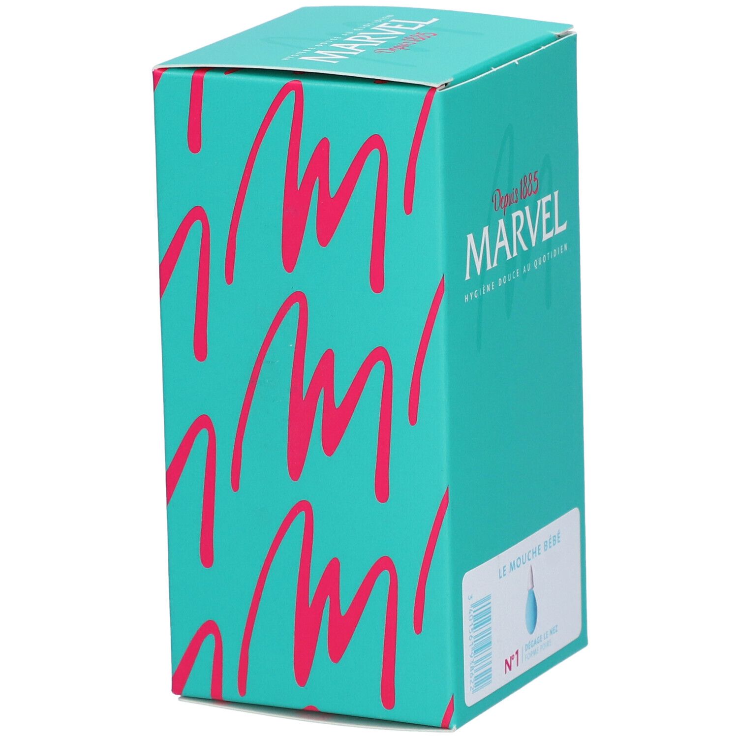 MARVEL - Mouche-bébé par aspiration, poire souple avec embout nasal
