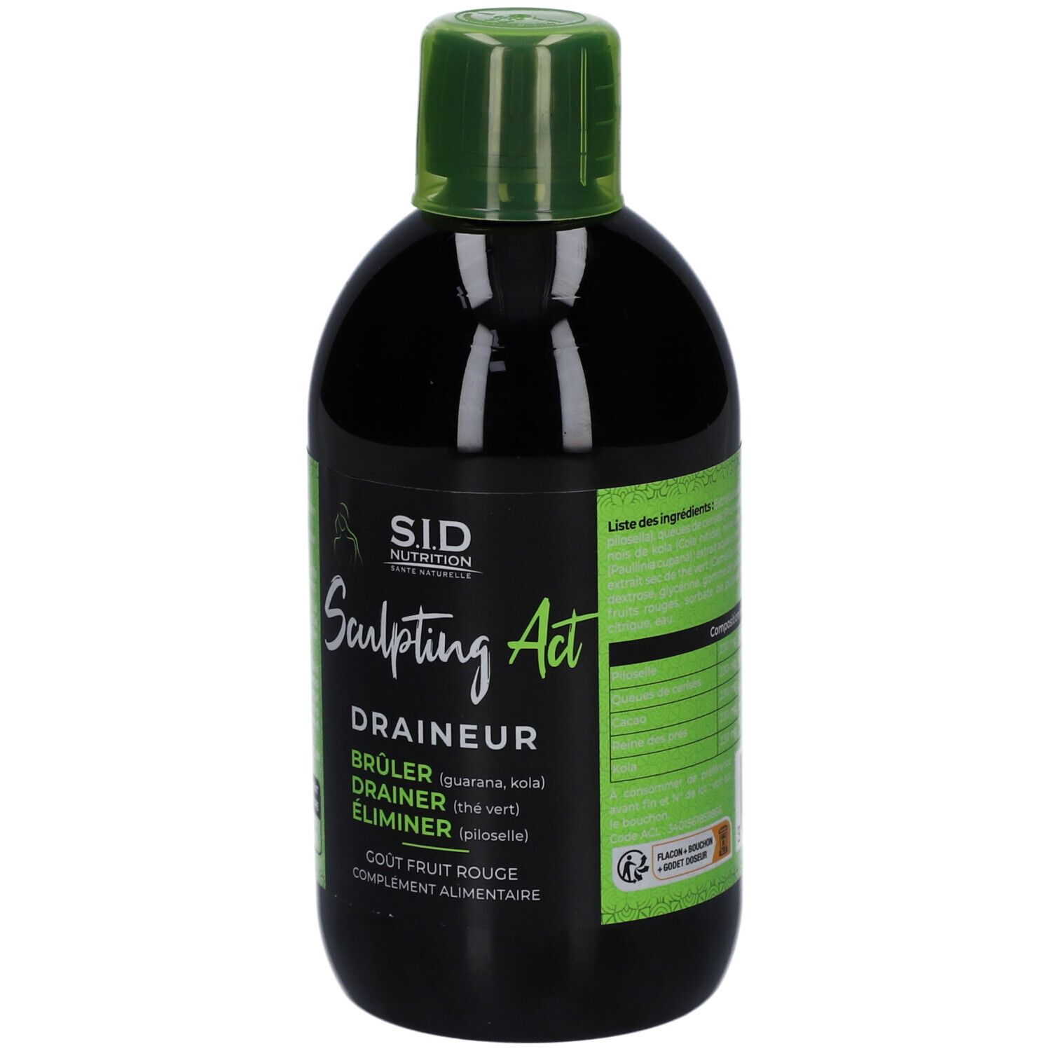 S.I.D Nutrition Sculpting Act Draineur Goût Fruit Rouge