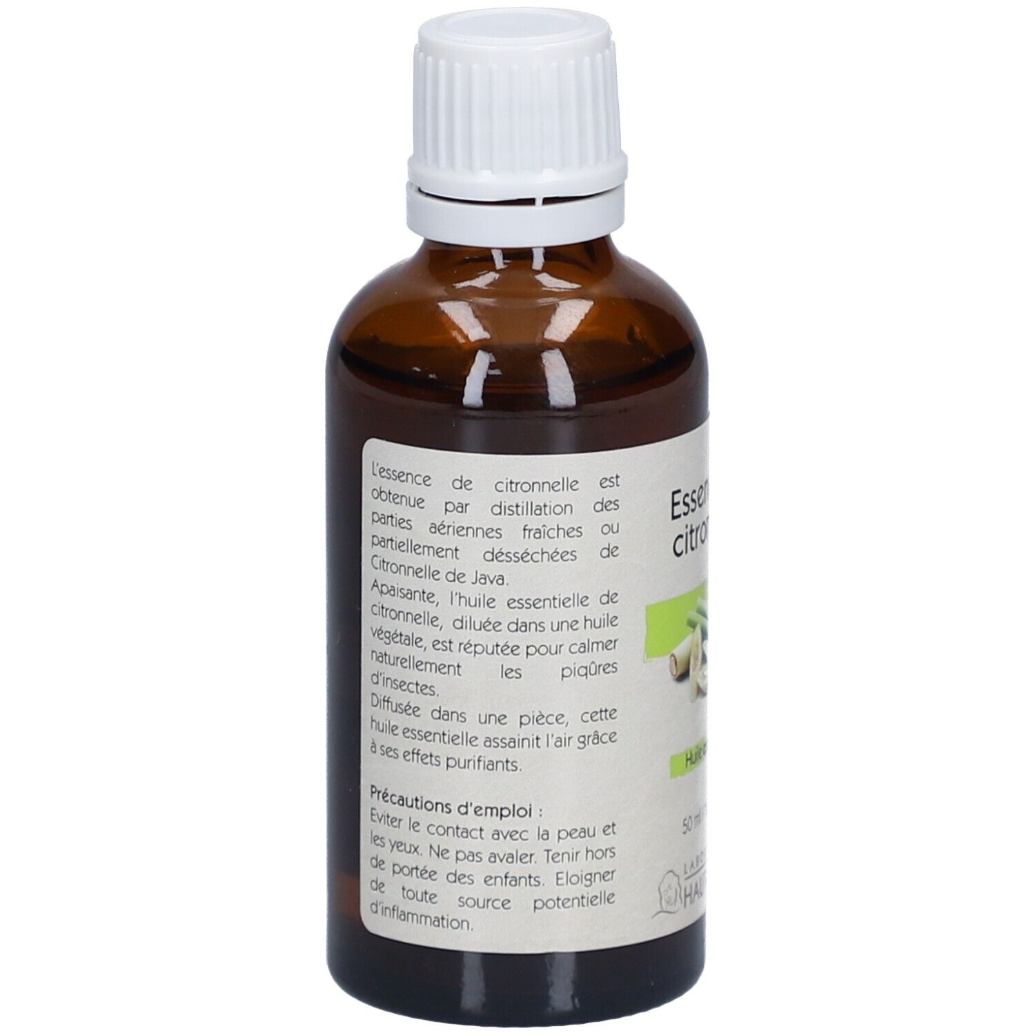 Laboratoire du Haut-Ségala Essence de Citronnelle Huile Essentielle