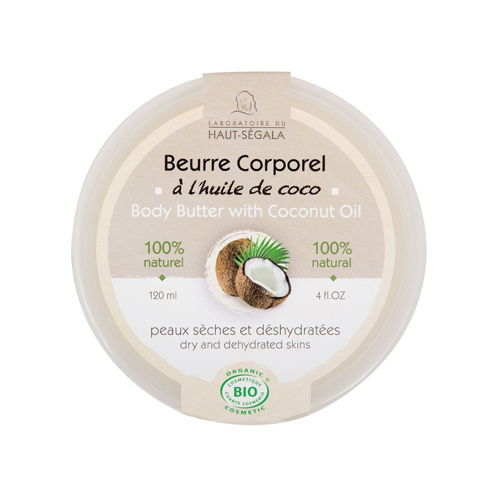 Laboratoire du Haut-Ségala Beurre Corporel à l'Huile de Coco Bio