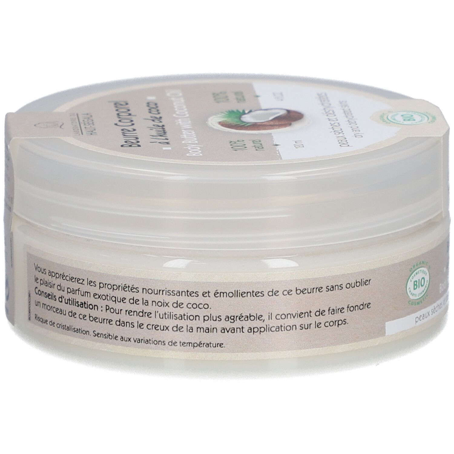 Laboratoire du Haut-Ségala Beurre Corporel à l'Huile de Coco Bio