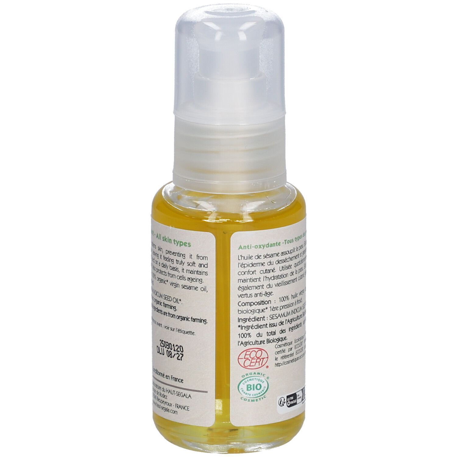 Laboratoire du Haut-Ségala Huile de Sésame Bio