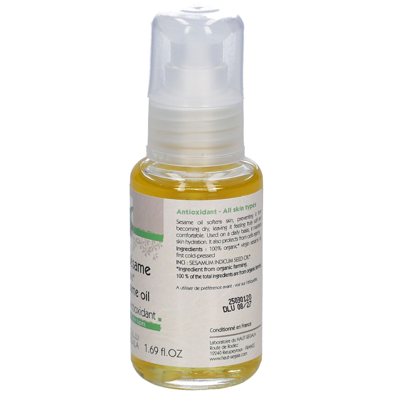 Laboratoire du Haut-Ségala Huile de Sésame Bio