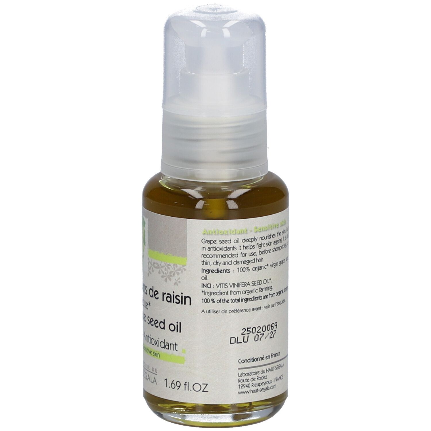 Laboratoire du Haut-Ségala Huile de Pépins de Raisin Bio