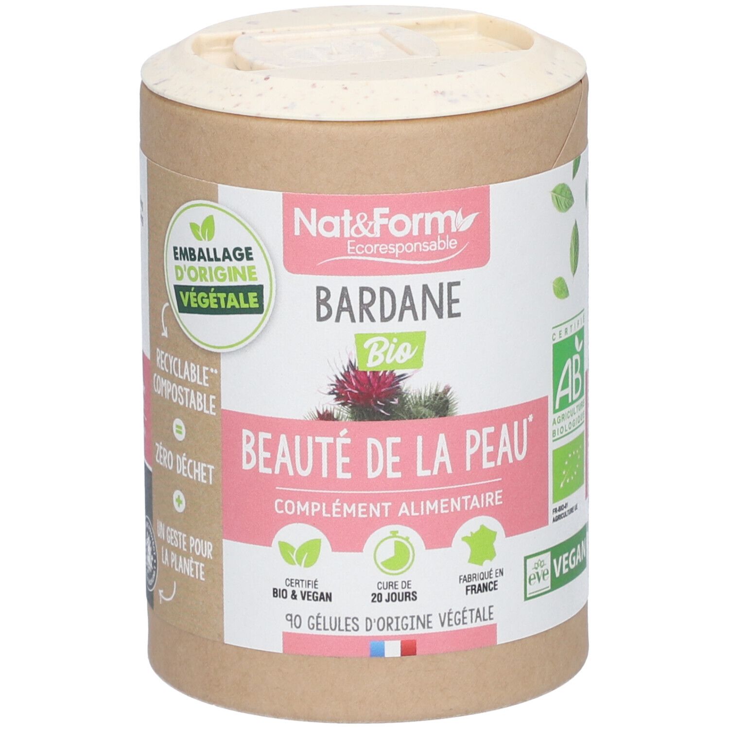 Nat&Form Bardane Bio en gélules